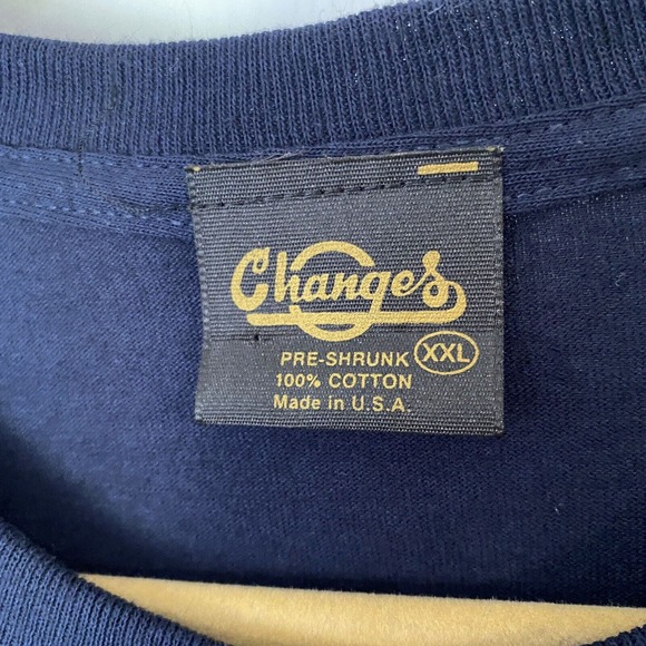 American Idle Homer Simpson Graphic Tee XXL Changes Tag Navy Blue 2003 Rare - Picture 4 of 5